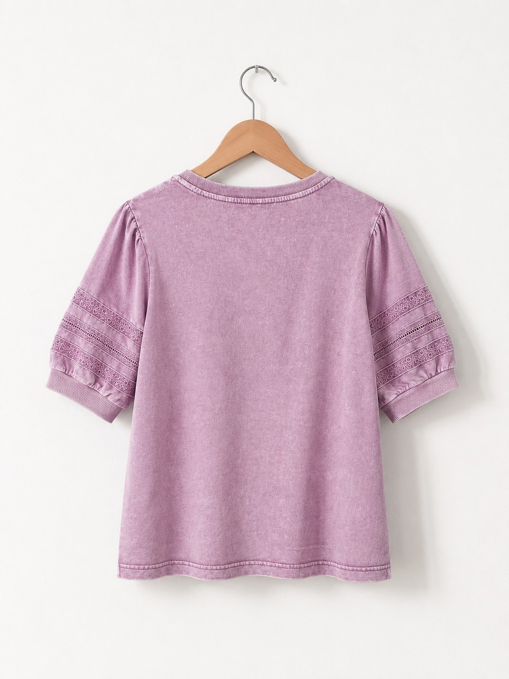 Jane and Delancey Woman's Puff Sleeve Top in Dusty Pink Size XL - Picture 4 of 7